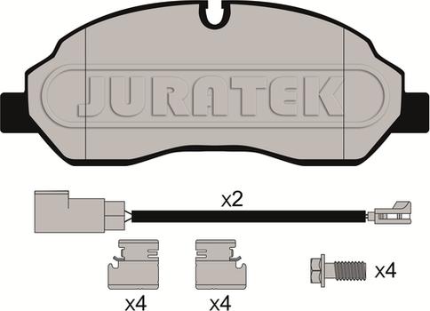 Juratek JCP8061 - Гальмівні колодки, дискові гальма autozip.com.ua