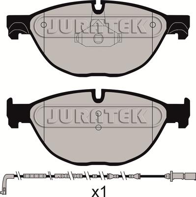 Juratek JCP8024 - Гальмівні колодки, дискові гальма autozip.com.ua