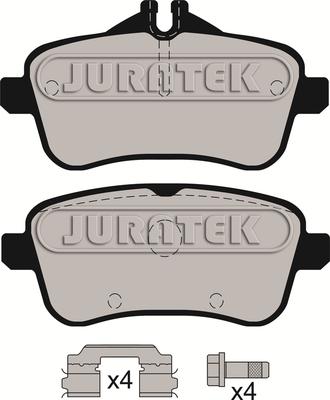 Juratek JCP8198 - Гальмівні колодки, дискові гальма autozip.com.ua