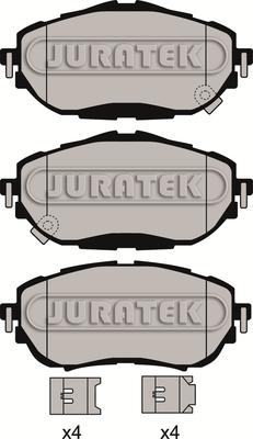 Juratek JCP8169 - Гальмівні колодки, дискові гальма autozip.com.ua