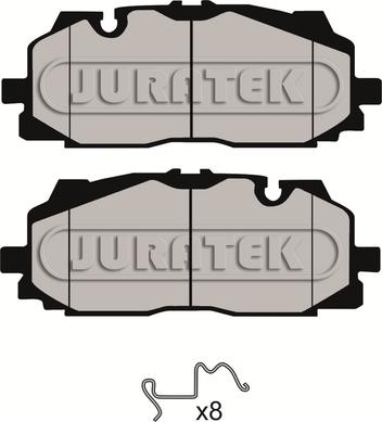 Juratek JCP8163 - Гальмівні колодки, дискові гальма autozip.com.ua