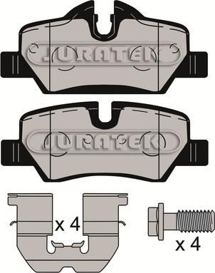 Juratek JCP8137 - Гальмівні колодки, дискові гальма autozip.com.ua