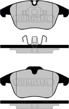 Juratek JCP8124 - Гальмівні колодки, дискові гальма autozip.com.ua