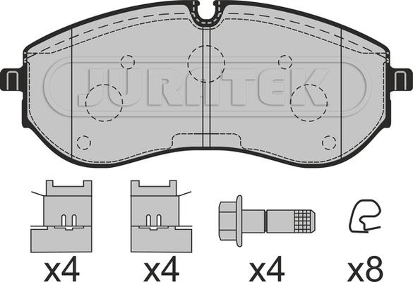 Juratek JCP8314 - Гальмівні колодки, дискові гальма autozip.com.ua