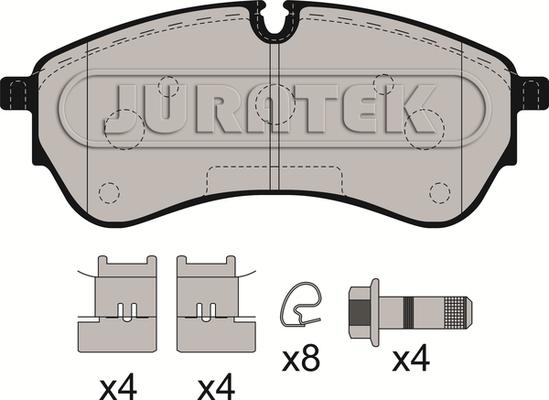 Juratek JCP8204 - Гальмівні колодки, дискові гальма autozip.com.ua