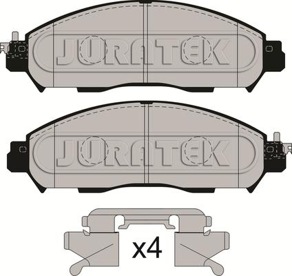 Juratek JCP8220 - Гальмівні колодки, дискові гальма autozip.com.ua