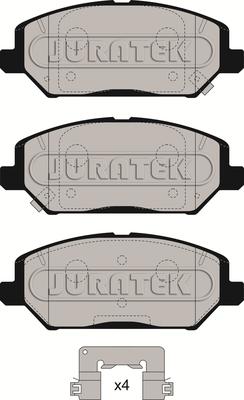 Juratek JCP8270 - Гальмівні колодки, дискові гальма autozip.com.ua