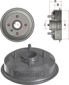 Juratek JDR041 - Гальмівний барабан autozip.com.ua