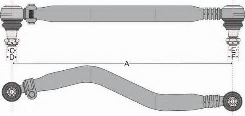 Juratek JSS1824 - Поздовжня рульова тяга autozip.com.ua