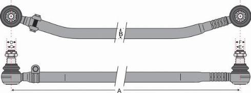 Juratek JSS1319A - Поперечна рульова тяга autozip.com.ua