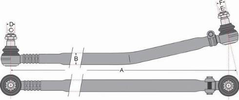 Juratek JSS1725A - Поздовжня рульова тяга autozip.com.ua