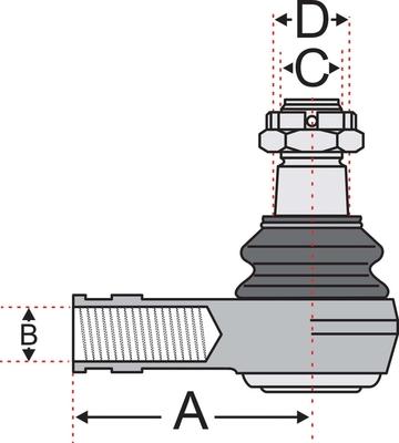 Juratek JSS2605A - Наконечник рульової тяги, кульовий шарнір autozip.com.ua