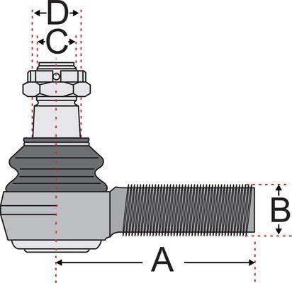 Juratek JSS2119A - Наконечник рульової тяги, кульовий шарнір autozip.com.ua