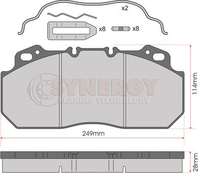 Juratek SYN3047K - Гальмівні колодки, дискові гальма autozip.com.ua