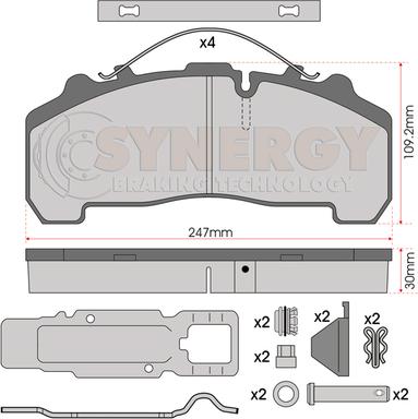 Juratek SYN3000K - Гальмівні колодки, дискові гальма autozip.com.ua