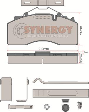 Juratek SYN3106K - Гальмівні колодки, дискові гальма autozip.com.ua