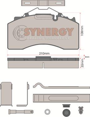 Juratek SYN3107K - Гальмівні колодки, дискові гальма autozip.com.ua