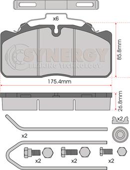 UC C4033 - Гальмівні колодки, дискові гальма autozip.com.ua