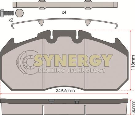 Juratek SYN2404 - Гальмівні колодки, дискові гальма autozip.com.ua