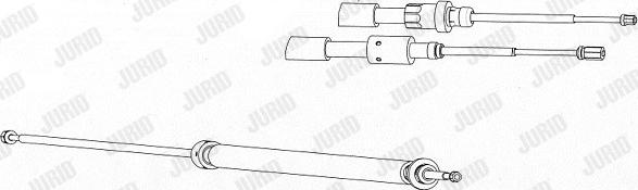 Jurid 433030J - Трос, гальмівна система autozip.com.ua