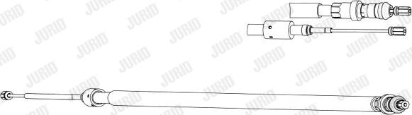 Jurid 433026J - Трос, гальмівна система autozip.com.ua