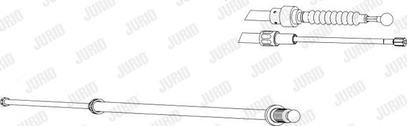 Jurid 432943J - Трос, гальмівна система autozip.com.ua