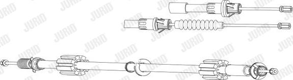 Jurid 432934J - Трос, гальмівна система autozip.com.ua