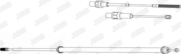 Jurid 432925J - Трос, гальмівна система autozip.com.ua