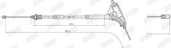 Jurid 432415J - Трос, гальмівна система autozip.com.ua