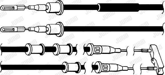 Jurid 432115J - Трос, гальмівна система autozip.com.ua