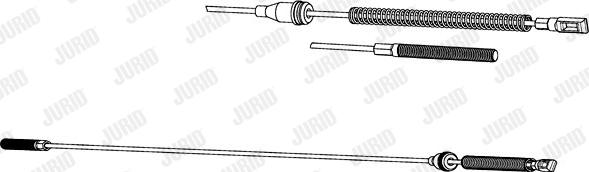 Jurid 432121J - Трос, гальмівна система autozip.com.ua