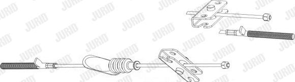 Jurid 432800J - Трос, гальмівна система autozip.com.ua