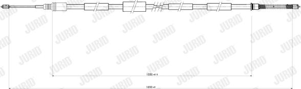 Jurid 432885J - Трос, гальмівна система autozip.com.ua