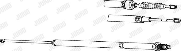 Jurid 432729J - Трос, гальмівна система autozip.com.ua