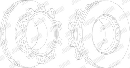 Jurid 569020J - Гальмівний диск autozip.com.ua