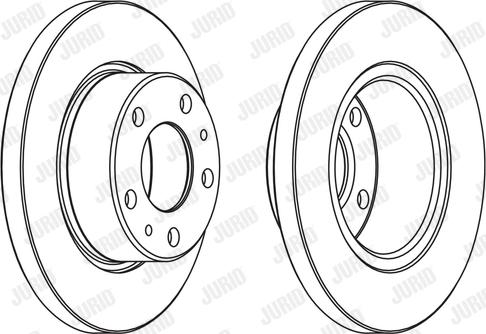 Jurid 569104J-1 - Гальмівний диск autozip.com.ua