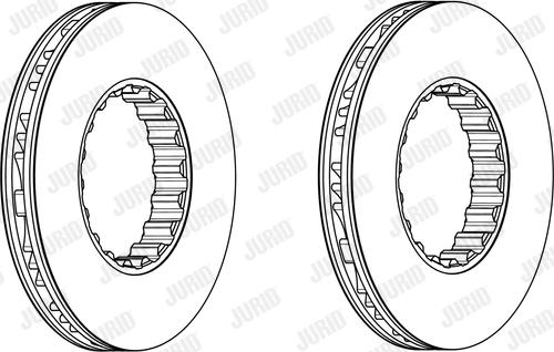 Jurid 569176J - Гальмівний диск autozip.com.ua