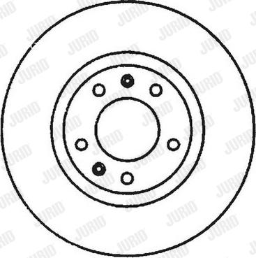 Jurid 561992JC-1 - Гальмівний диск autozip.com.ua