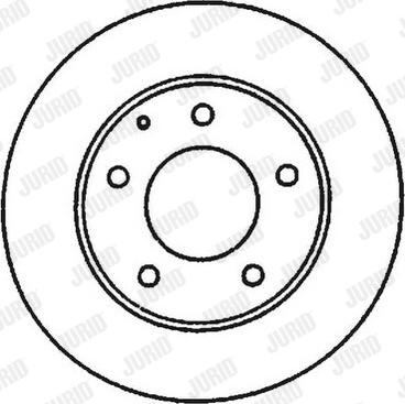 Jurid 561969JC-1 - Гальмівний диск autozip.com.ua