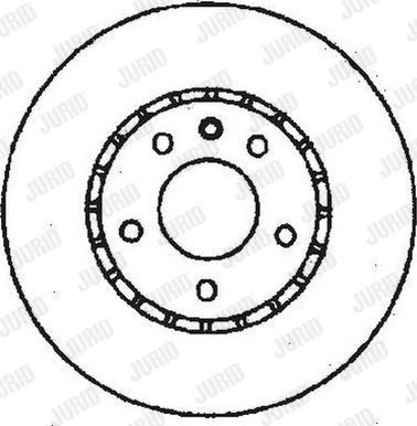 Jurid 561405J - Гальмівний диск autozip.com.ua