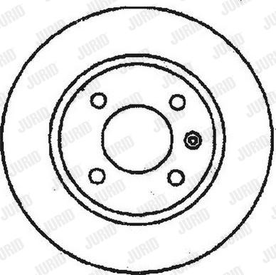 Jurid 561518J - Гальмівний диск autozip.com.ua