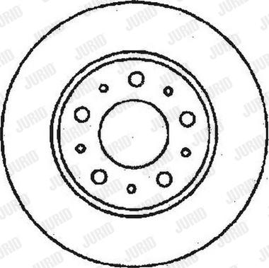 Jurid 561512J-1 - Гальмівний диск autozip.com.ua