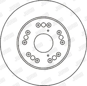 Jurid 561644J - Гальмівний диск autozip.com.ua