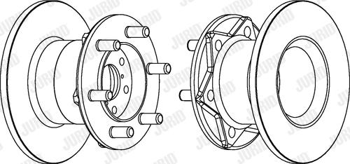 Jurid 561612J - Гальмівний диск autozip.com.ua