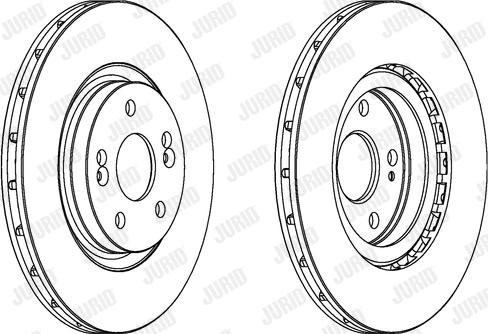 Jurid 561686J - Гальмівний диск autozip.com.ua