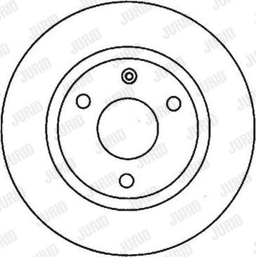 Jurid 561682JC - Гальмівний диск autozip.com.ua