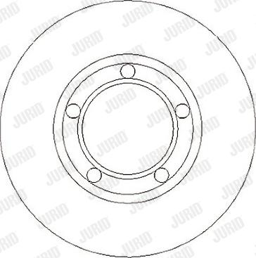 Jurid 561067J - Гальмівний диск autozip.com.ua