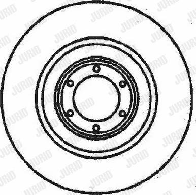 Jurid 561140J - Гальмівний диск autozip.com.ua