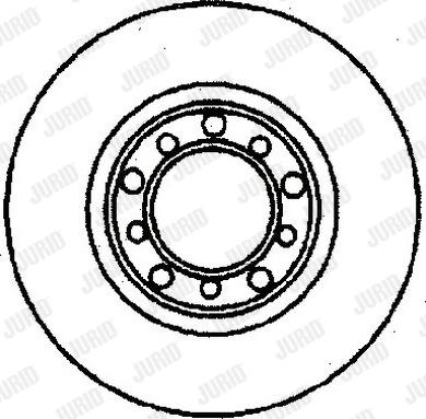 Jurid 561166J - Гальмівний диск autozip.com.ua