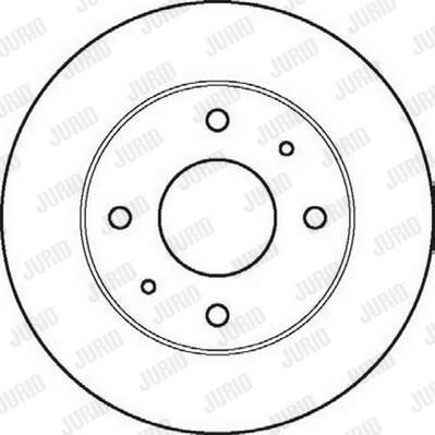 Jurid 561861JC-1 - Гальмівний диск autozip.com.ua